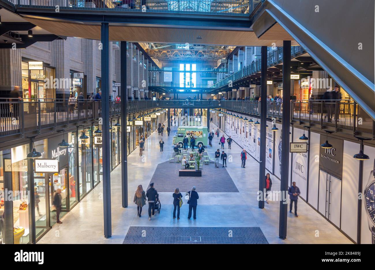 Interior shopping mall, Battersea Power Station, Nine Elms, London