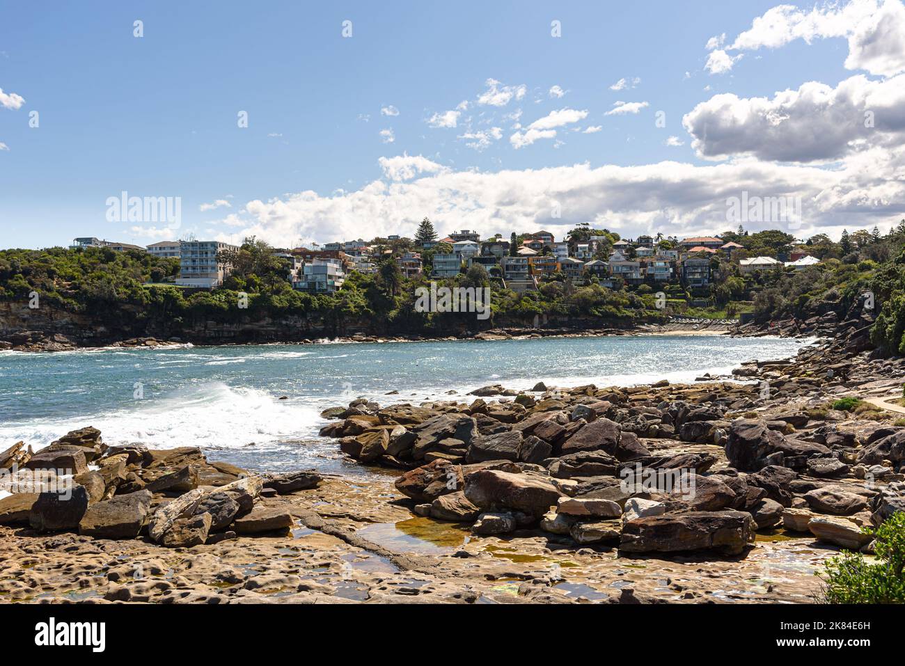 Boulders at the northeast end of Gordon's Bay in Sydney, Australia Stock Photo