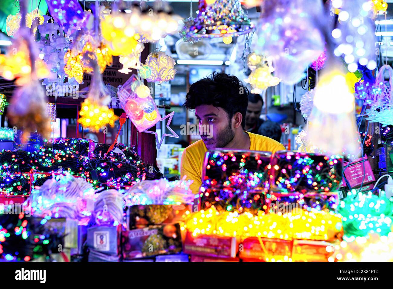 kolkata-india-20th-oct-2022-decorative-lights-are-seen-on-display