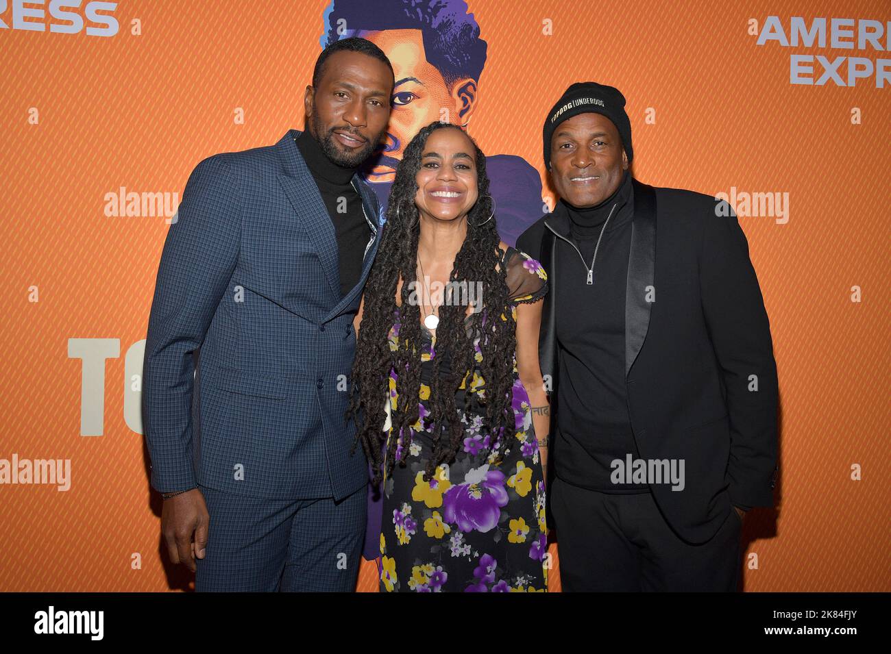 New York, USA. 20th Oct, 2022. (L-R) Leon Preston Robinson, Suzan-Lori
