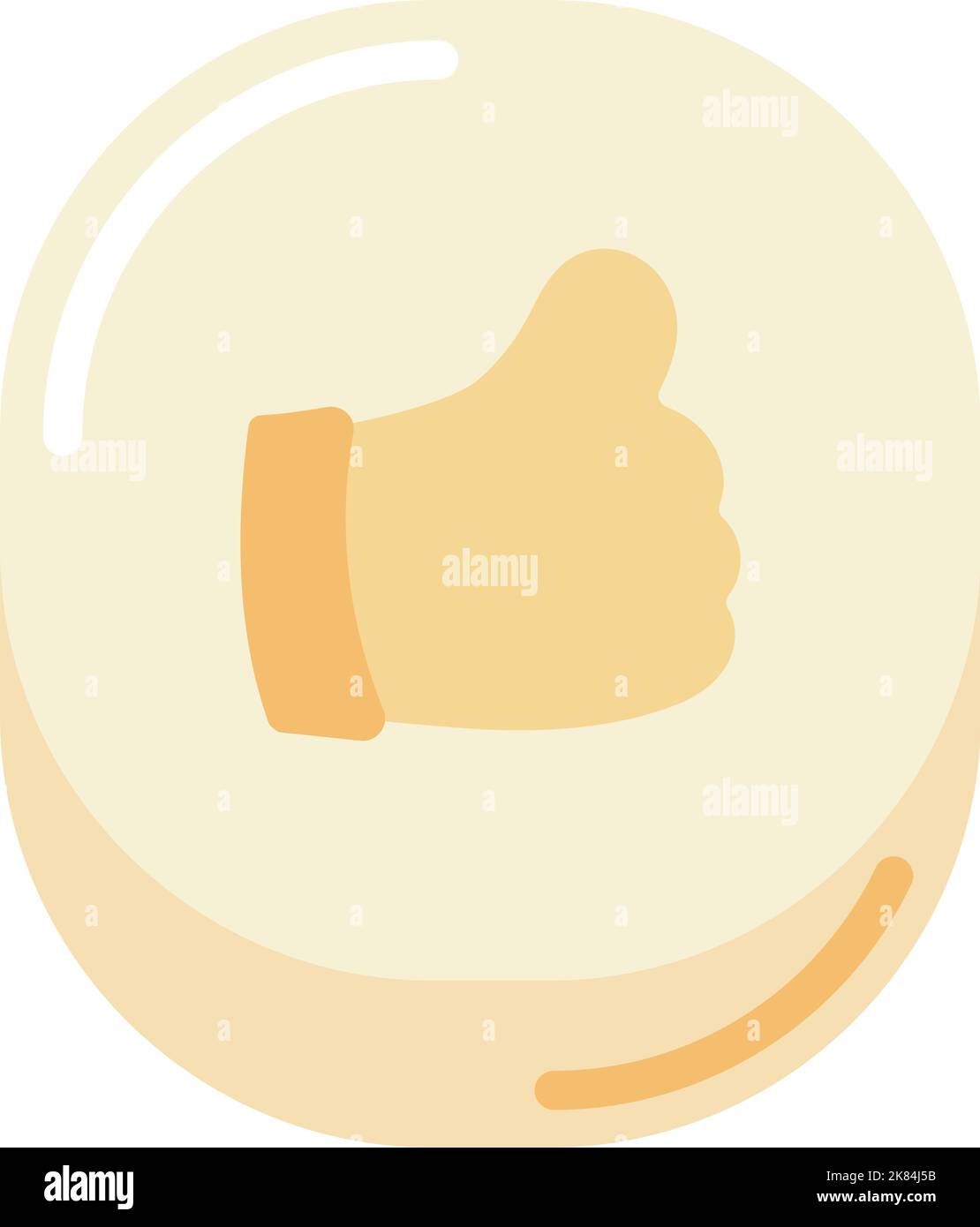 hand like social media Stock Vector