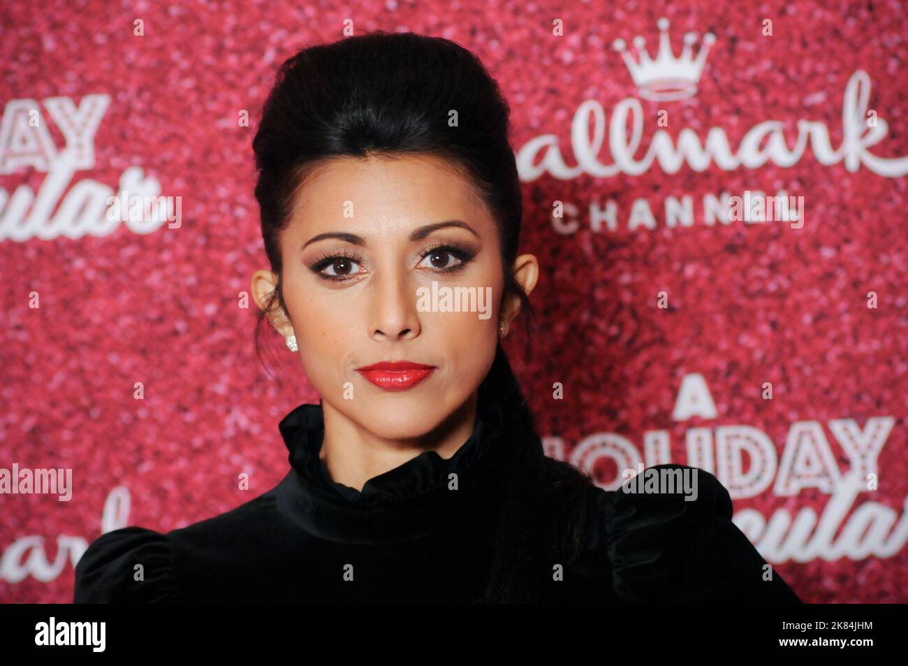 Reshma Shetty attends Hallmark's Countdown to Christmas red carpet at Radio City Music Hall in New York, NY, on October 20, 2022. (Photo by Efren Landaos/Sipa USA) Stock Photo
