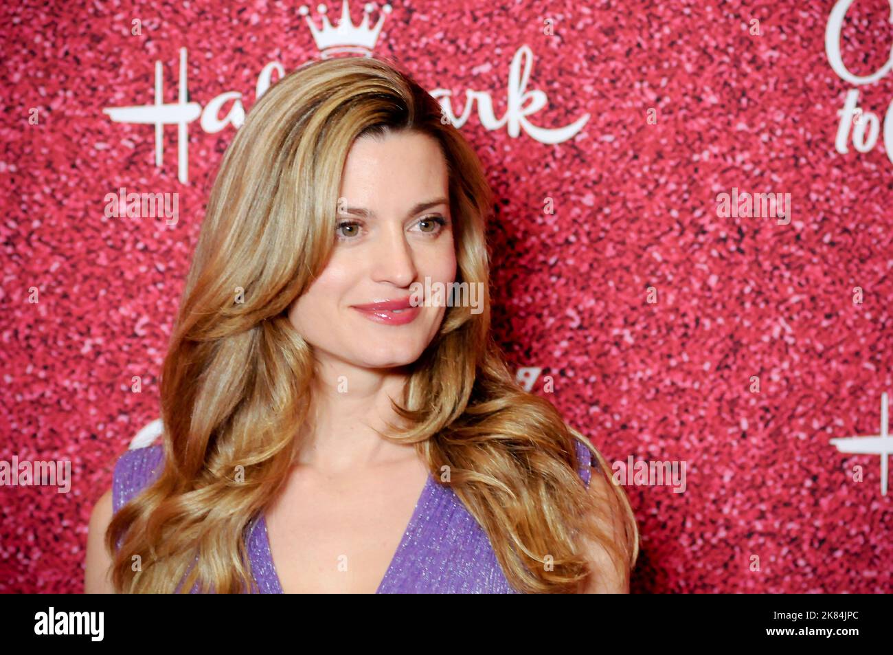 Brooke D'Orsay attends Hallmark's Countdown to Christmas red carpet at Radio City Music Hall in New York, NY, on October 20, 2022. (Photo by Efren Landaos/Sipa USA) Stock Photo