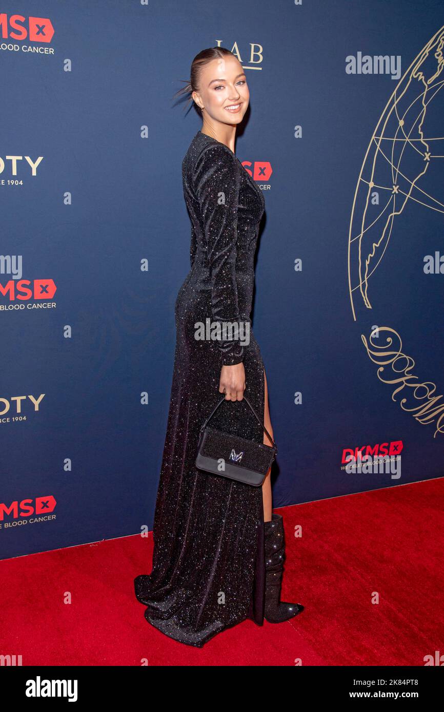 New York, USA. 20th Oct, 2022. Lilly Krug attends the DKMS Gala 2022 at