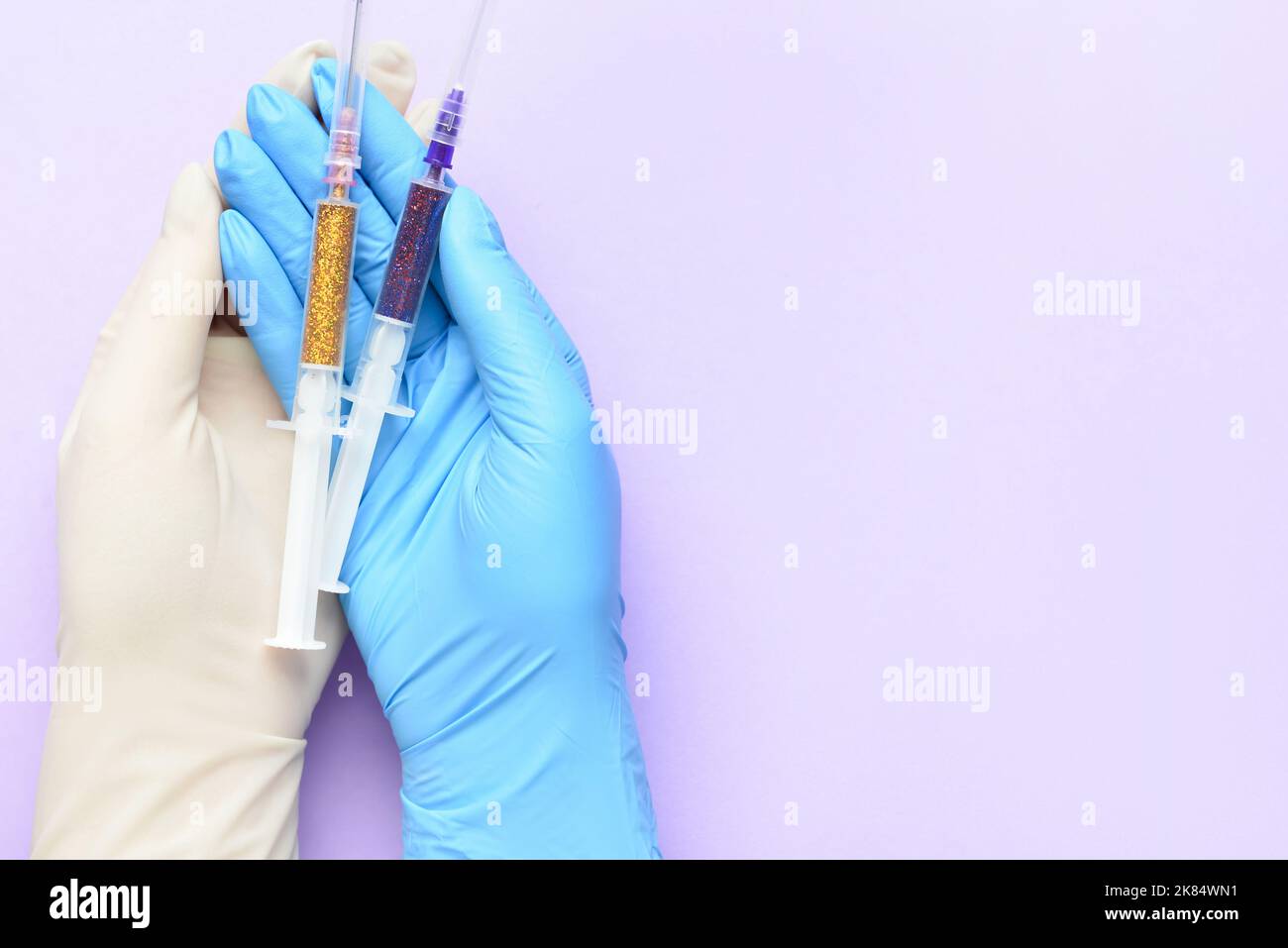 Medical gloves flat style hi-res stock photography and images - Alamy