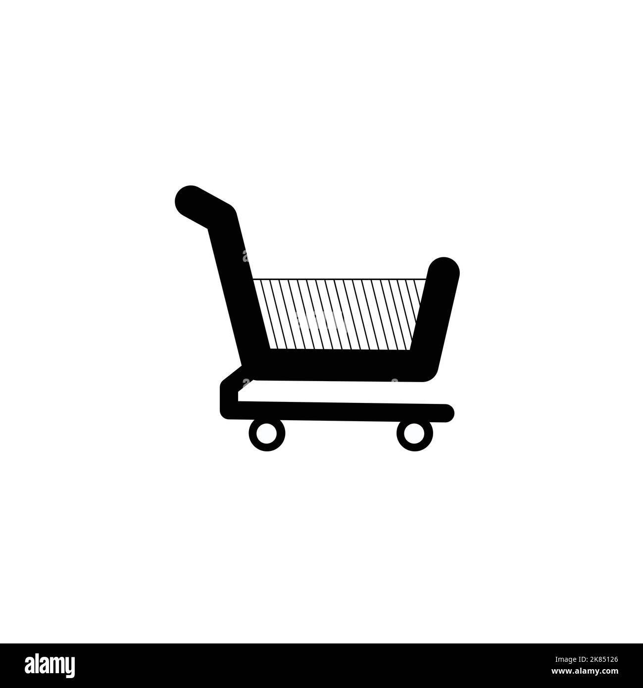 Trolley cart icon, logo vector illustration. Stock Vector