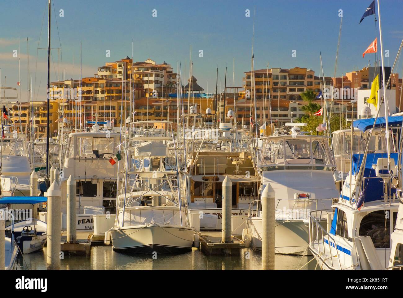 Boats at marina in Cabo San Lucas, Baja California Sur, Mexico Stock ...