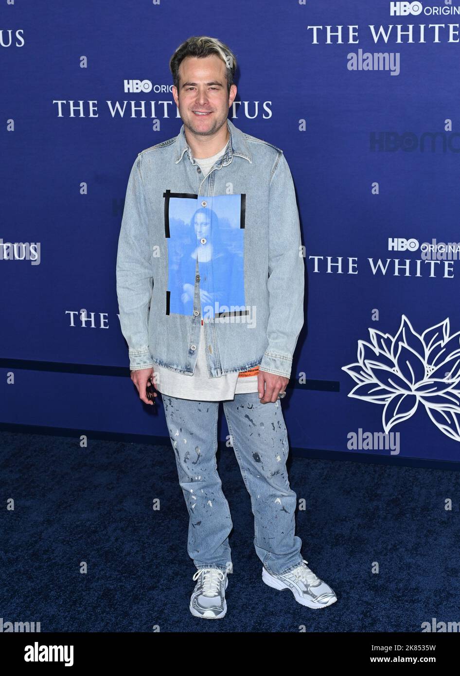 Los Angeles, USA. 20th Oct, 2022. Max Borenstein at the season 2 premiere for HBO's 'The White Lotus' at Goya Studios, Hollywood. Picture Credit: Paul Smith/Alamy Live News Stock Photo