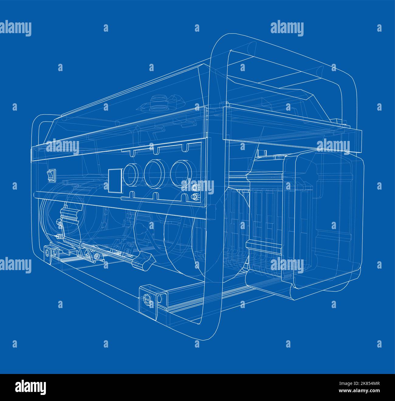 Portable Electro Generator. Vector Stock Vector Image & Art Alamy