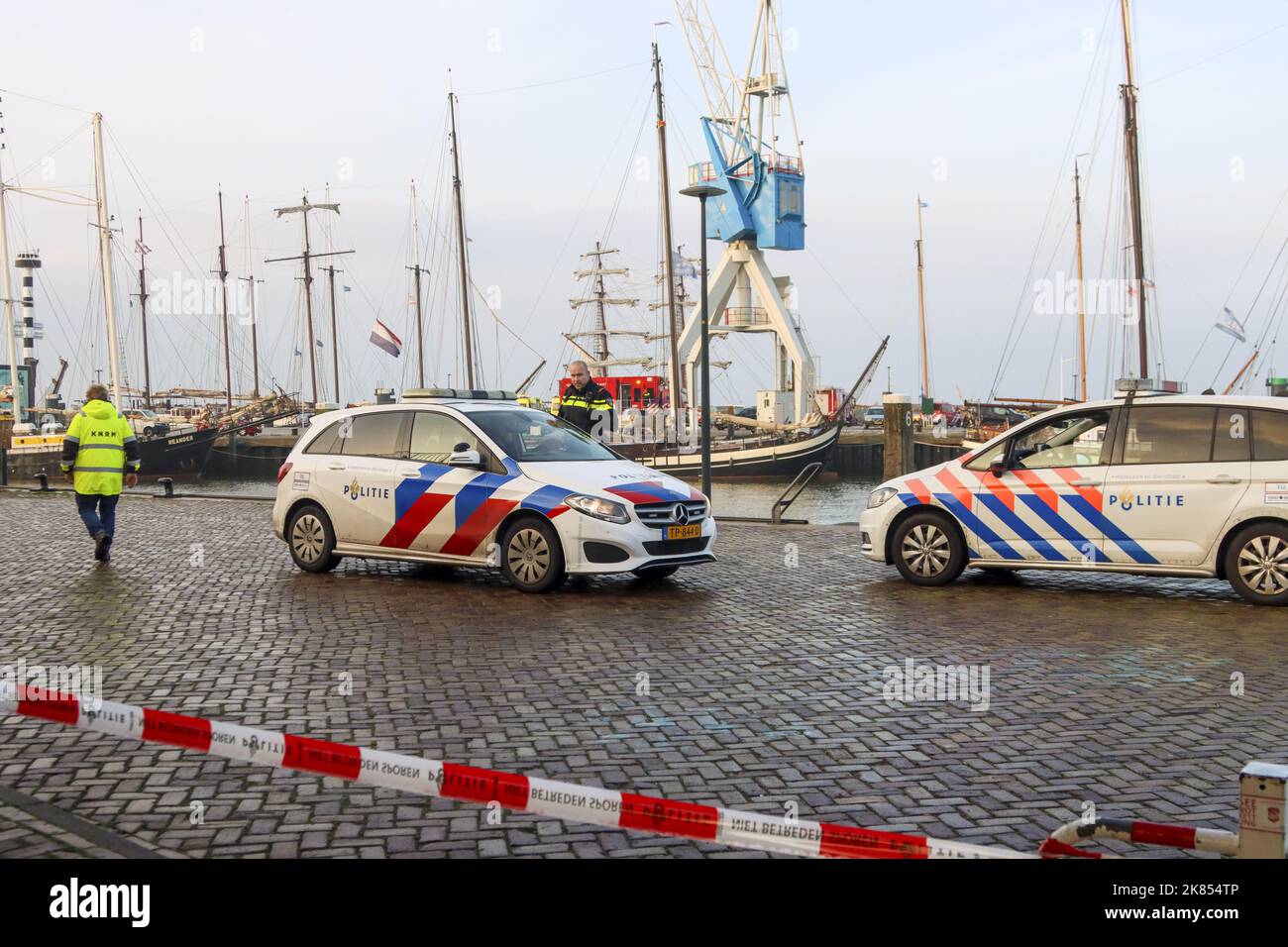 Terschelling, Netherlands. 21st Oct, 2022. 20221021 085531 HARLINGEN Emergency services in