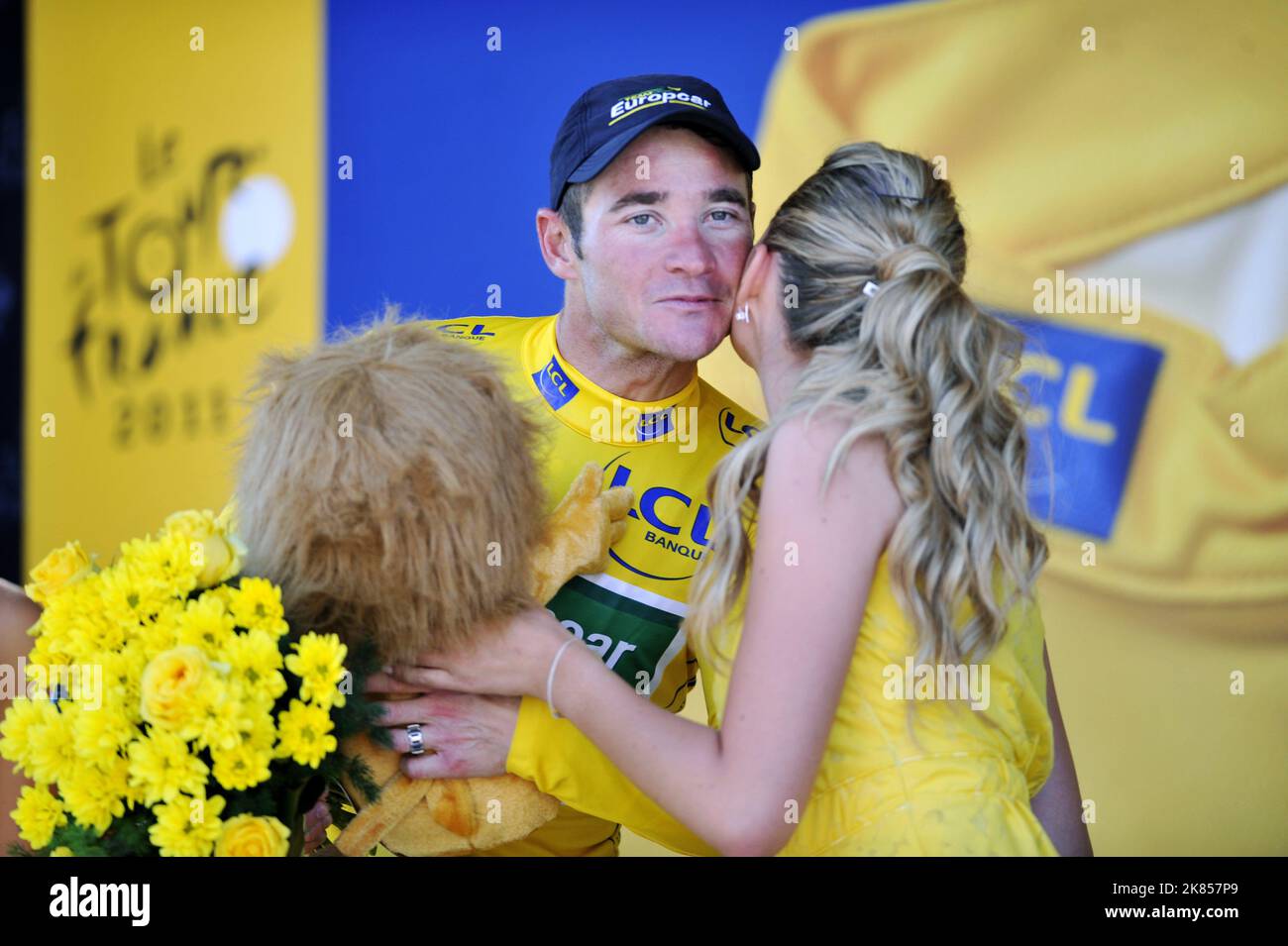 Maillot Cycliste EUROPCAR Thomas Voeckler - LG Shirt Jersey M, Manches Longues