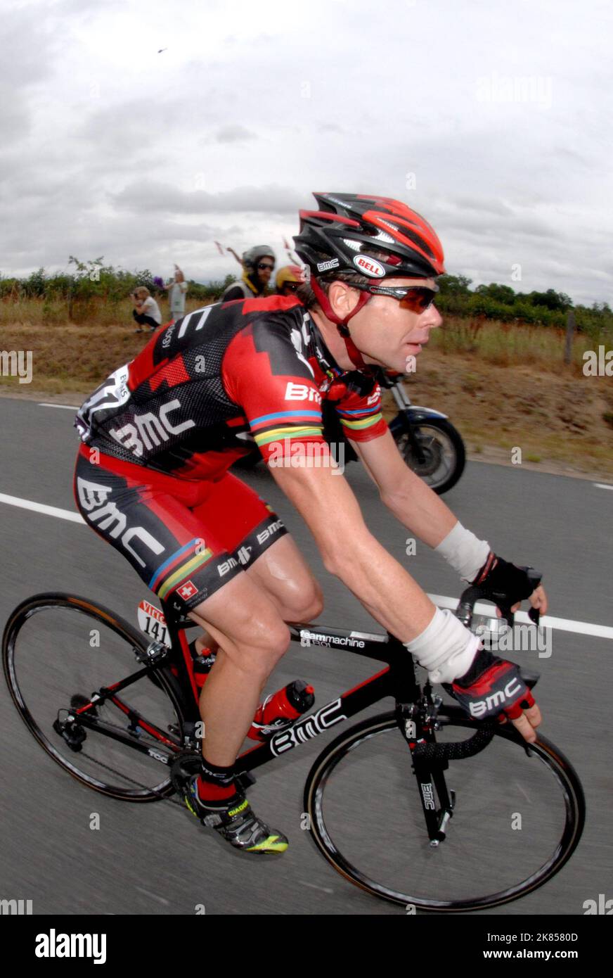 BMC Racing Team's Cadel Evans during stage 8  Stock Photo