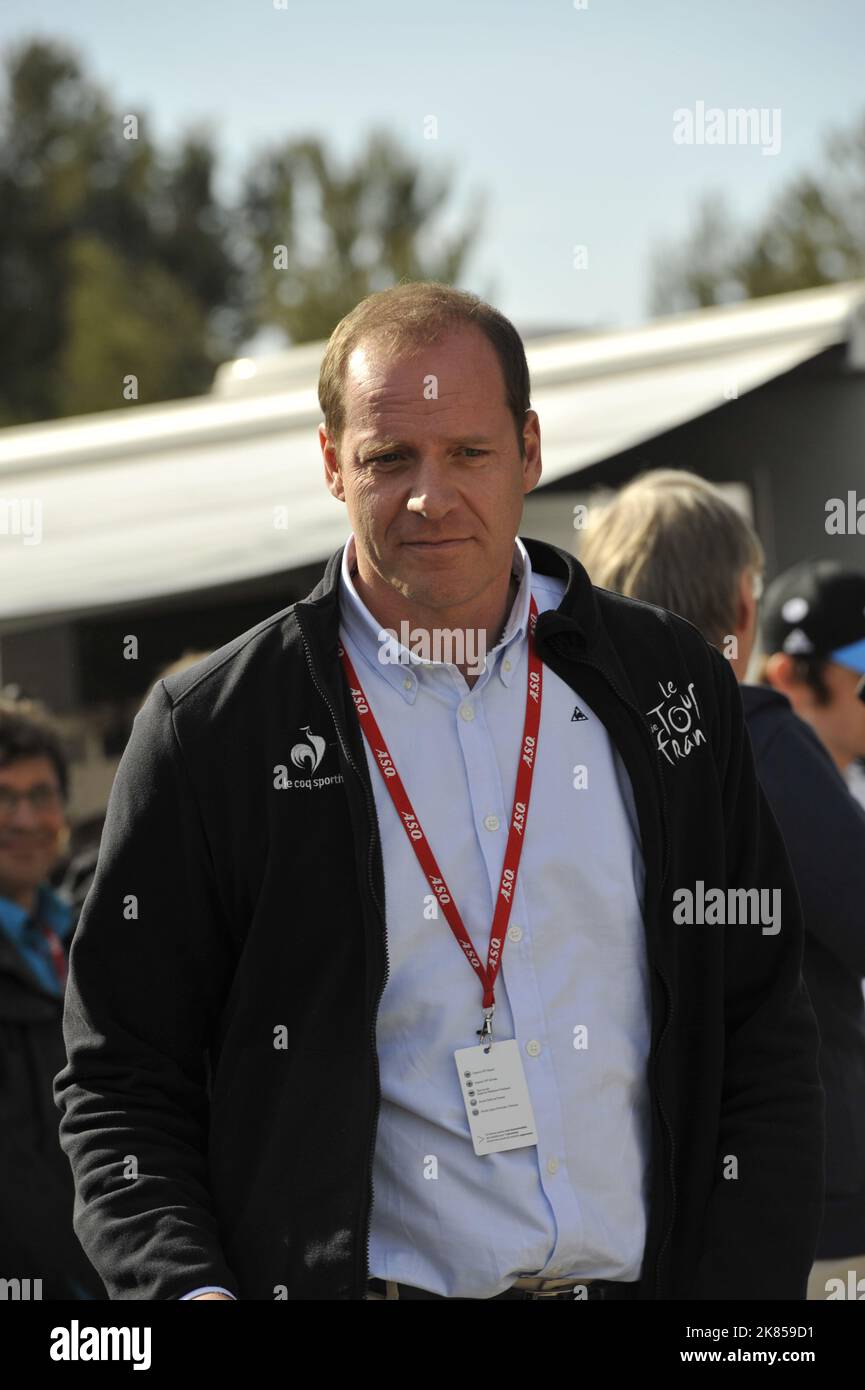 Christian Prudhomme Race Director of Paris Nice and Tour de France Stock Photo