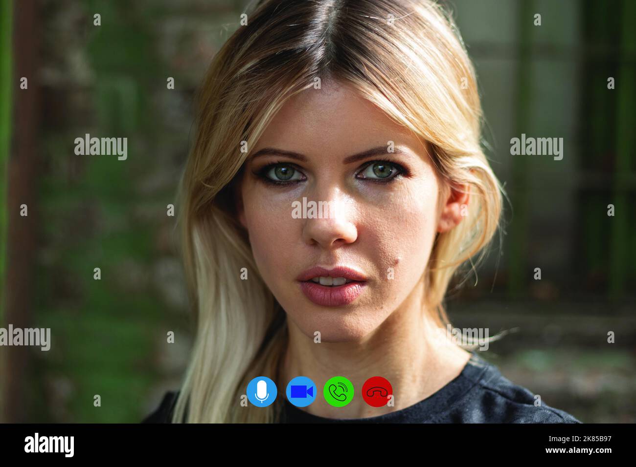 girl talking on a video call in the computer for the background, video