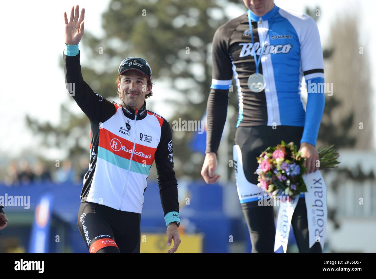 Fabian Cancellara of team Radioshack Leopard wins Paris-Roubaix 2013 ...