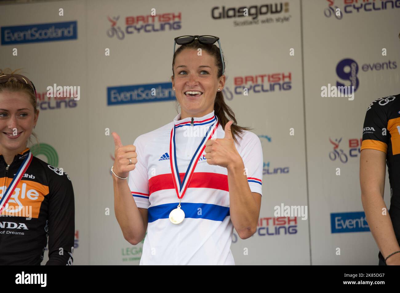 Lizzie Armitstead after winning the National Road Race Championships in
