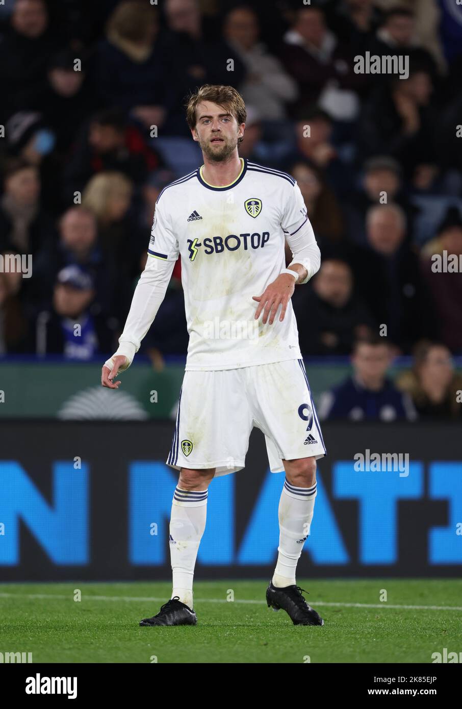 Leicester, UK. 20th Oct, 2022. Patrick Bamford (LU) at the Leicester City v Leeds United EPL Premier League match, at King Power Stadium, Leicester, UK, on October 20, 2022 Credit: Paul Marriott/Alamy Live News Stock Photo