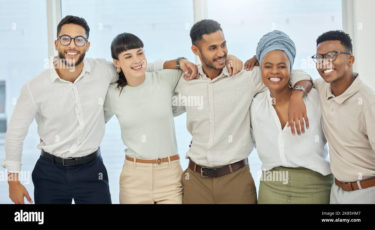 Were the only team you need. Cropped portrait of a group of young ...