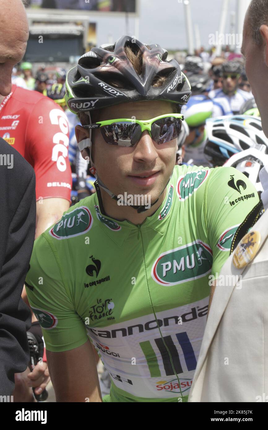 Peter Sagan team Cannondale at the start of the race Stock Photo Alamy