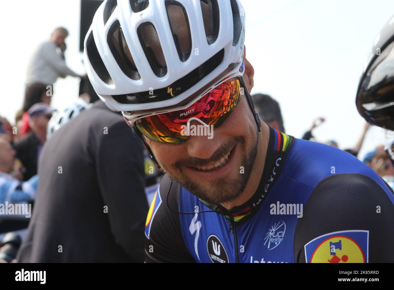 Tom Boonen of Etixx Quick Step at the stage start  Stock Photo