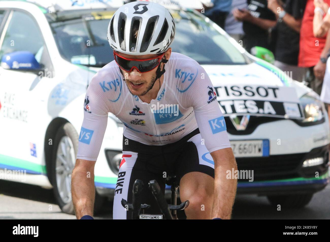 Adam Yates GB Orica BikeExchange finished 16th Stock Photo - Alamy