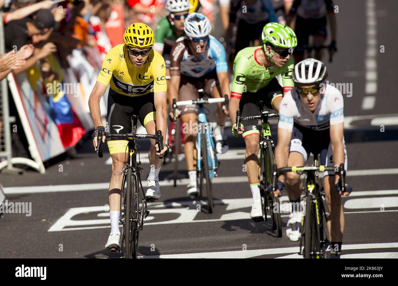 Line Rigo Great Britain's Chris Froome retains his overall lead, crossing the ...