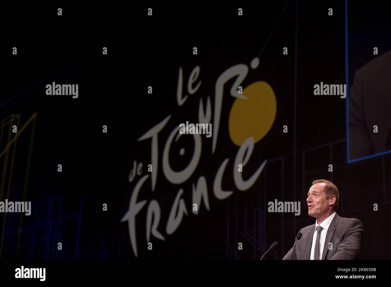 Course Director Christian Prudhomme announces the route for the 2018 Tour de France in Paris