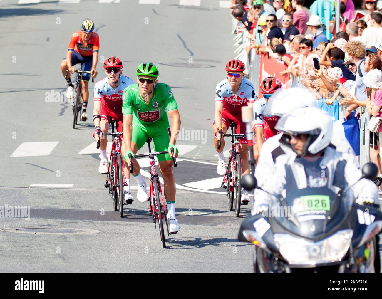Marcel Some Marcel Kittel (Katusha Alpecin) rolls home with some team mates after a ...
