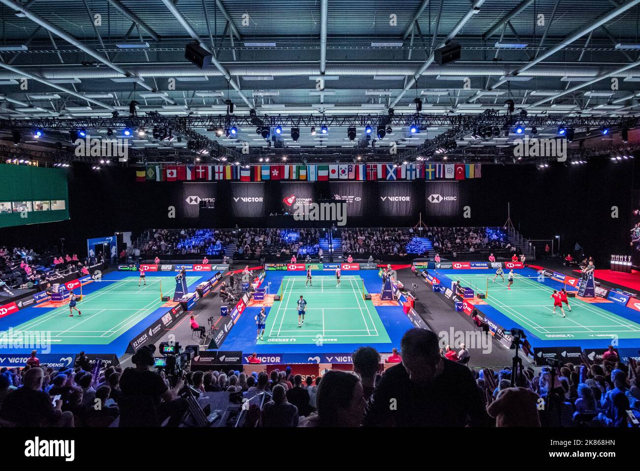 Odense, Denmark. 20th Oct, 2022. The international badminton tournament