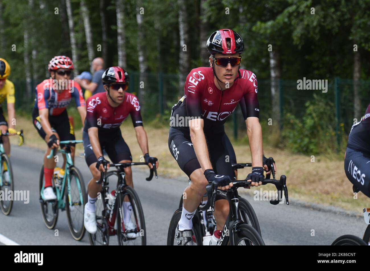 Peleton Rafflle The peleton in stage 3 of the Tour de France Stock Photo - Alamy