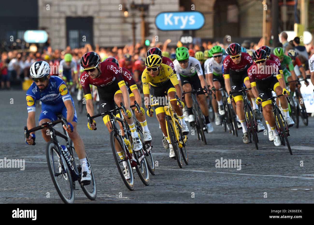 Team Ineos during stage 21 of the Tour de France Stock Photo Alamy