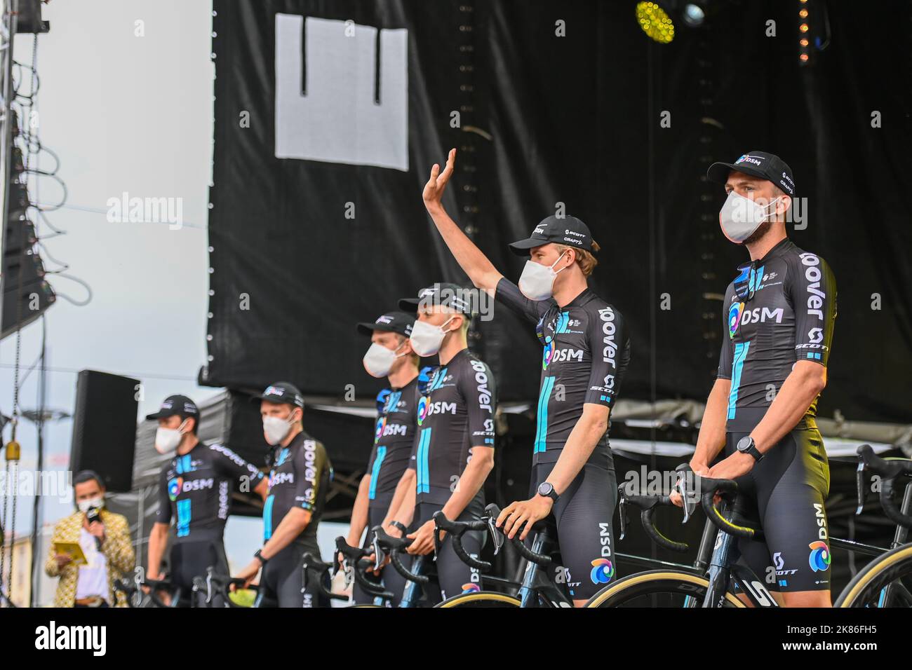 Maillot Cyclisme Team DSM 2021 – Storer Signé, Maillot Montagne Tour De L'Ain