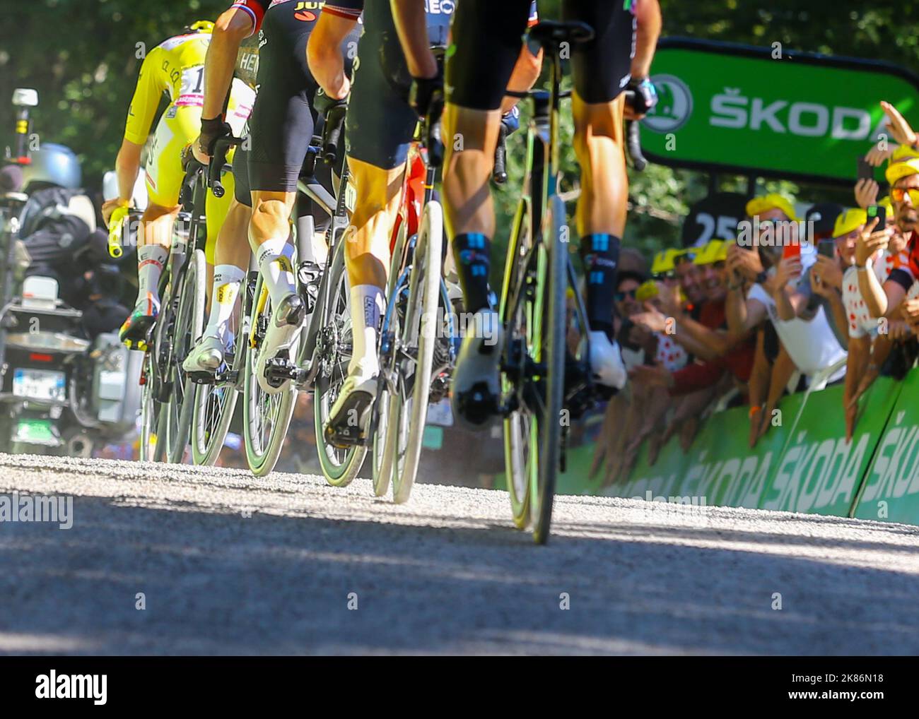 Tadej Pogaar Tadej POGAÄŒAR shows his strength in the closing stages of Tour De