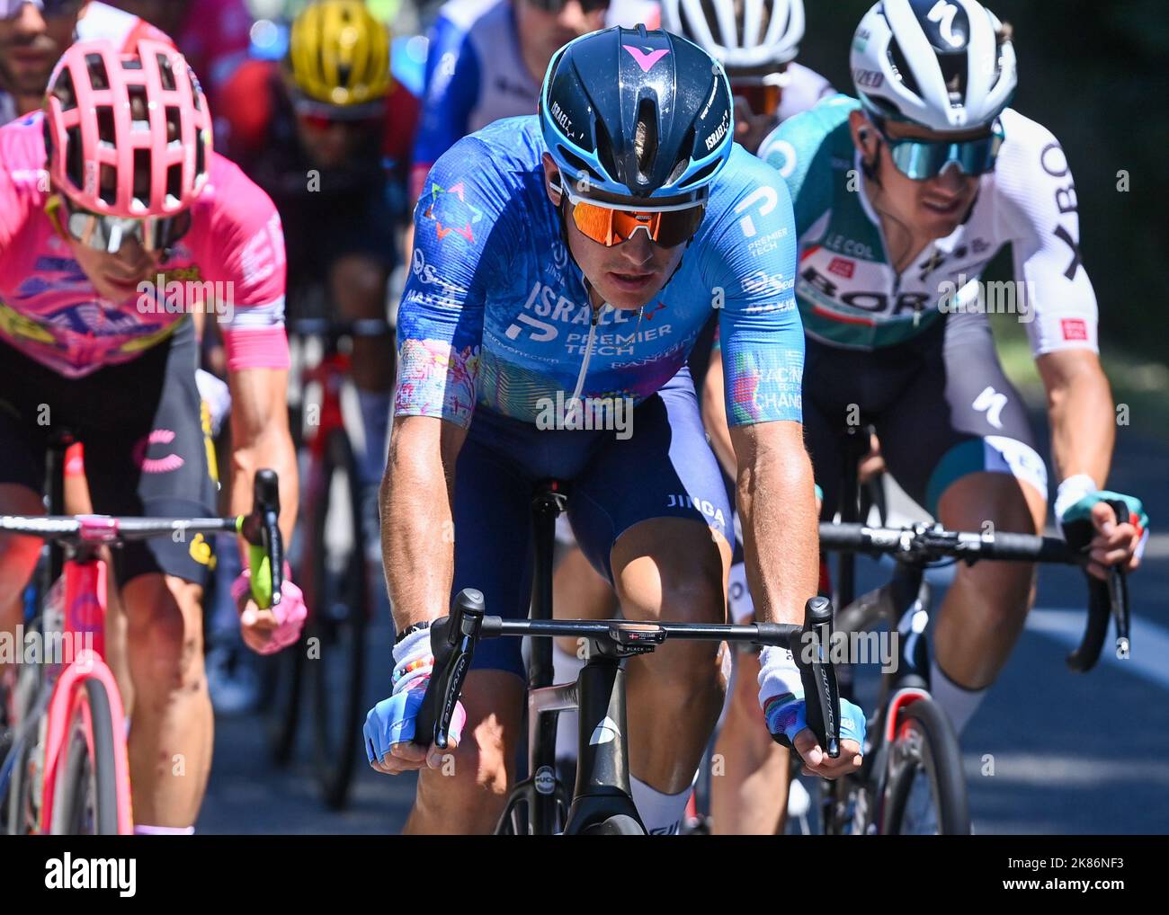 David Goding Israel - Premier Tech rider Krists NEILANDS, during Tour De France ...