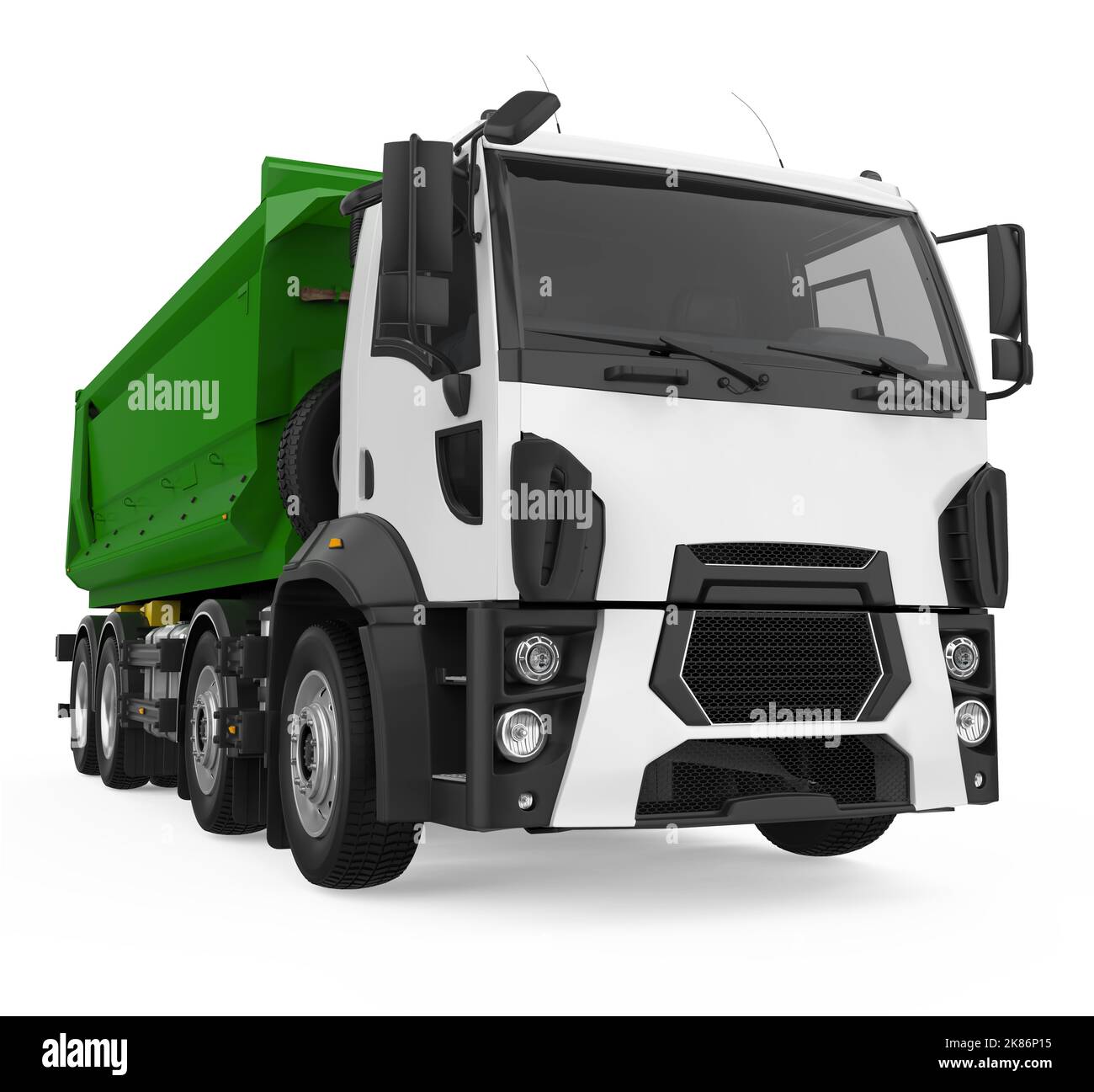 Tipper Dump Truck Isolated Stock Photo - Alamy