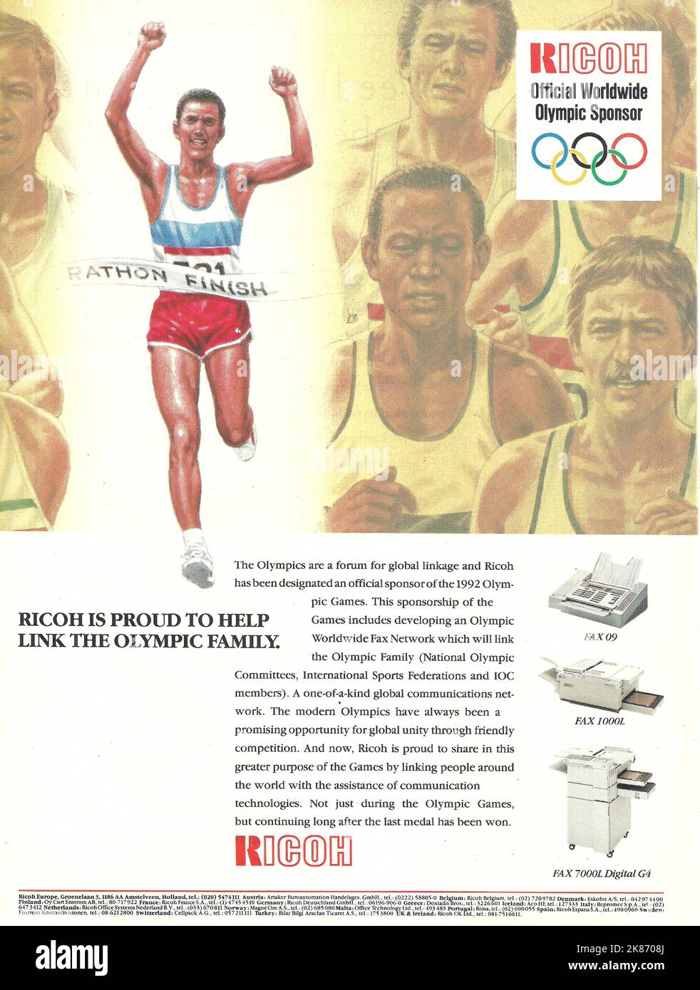 Ricoh advertisement Ricoh paper advert Stock Photo Alamy