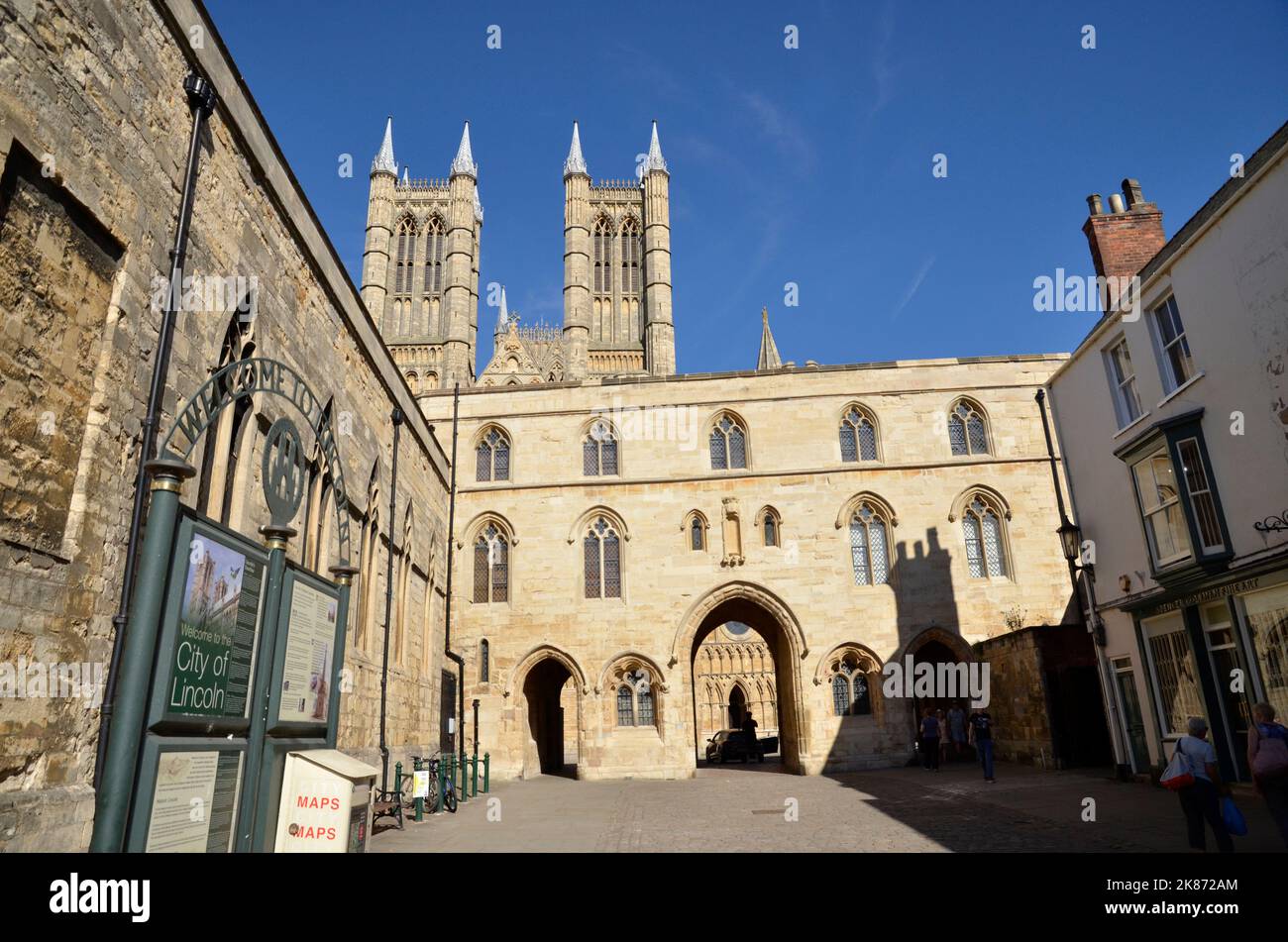 The Catherdal in Lincoln, Enlgand Stock Photo