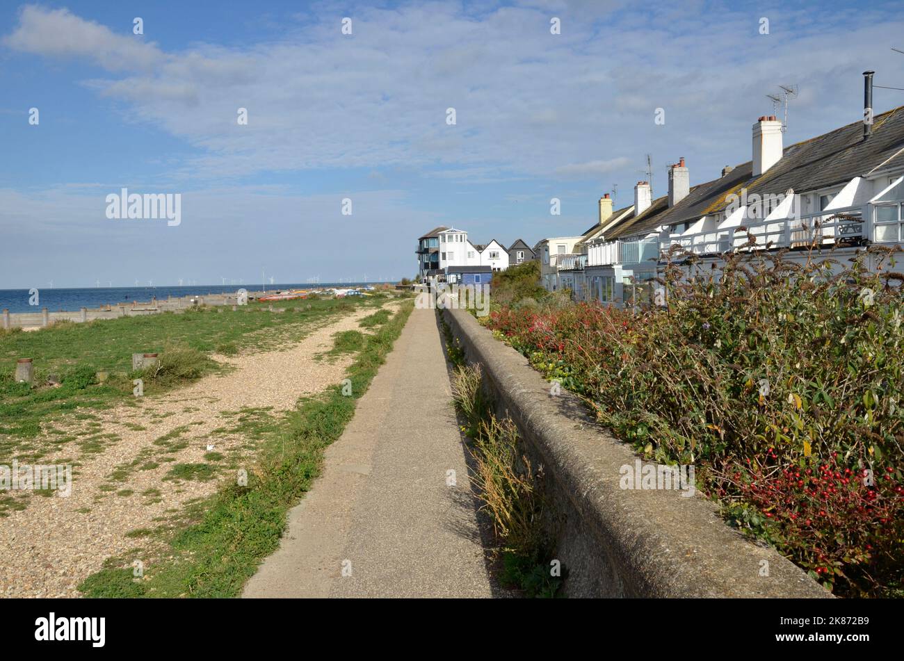 Marine Parade in Whitstable, Kent Stock Photo