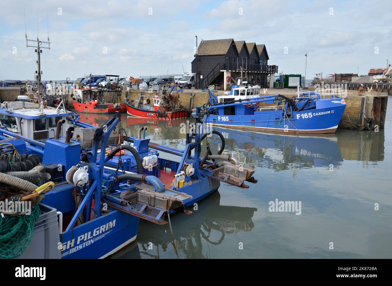 The harbour at Whitstable in Kent Stock Photo