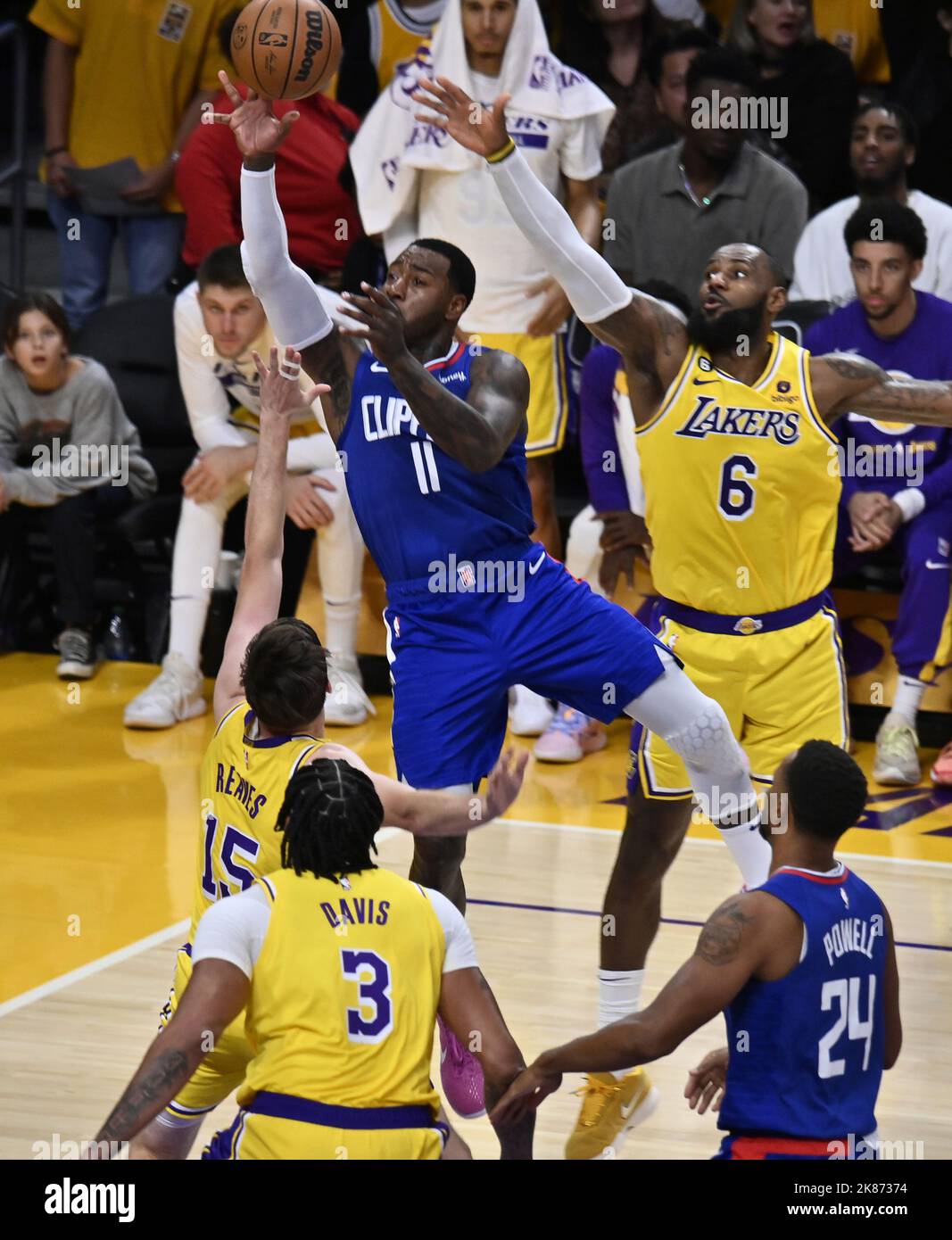 Los Angeles, USA. 20th Oct, 2022. Los Angeles Clippers' guard John Wall