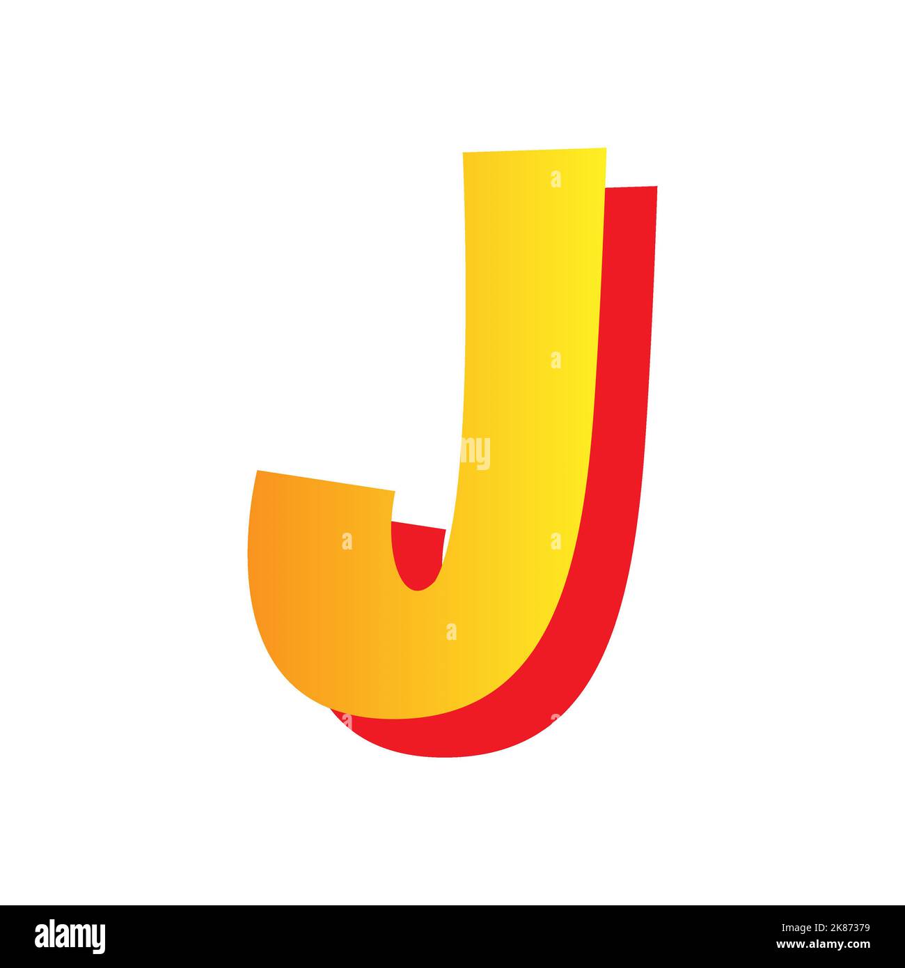 Letter j, comic style typeface with transparent background Stock Photo -  Alamy