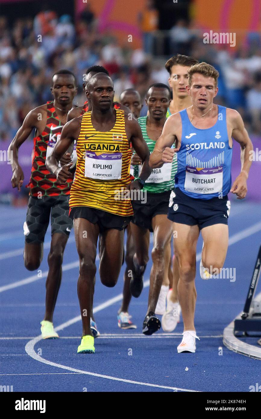 Final 10000 Jacob KIPLIMO of Uganda & Andrew BUTCHART of Scotland in the men's ...