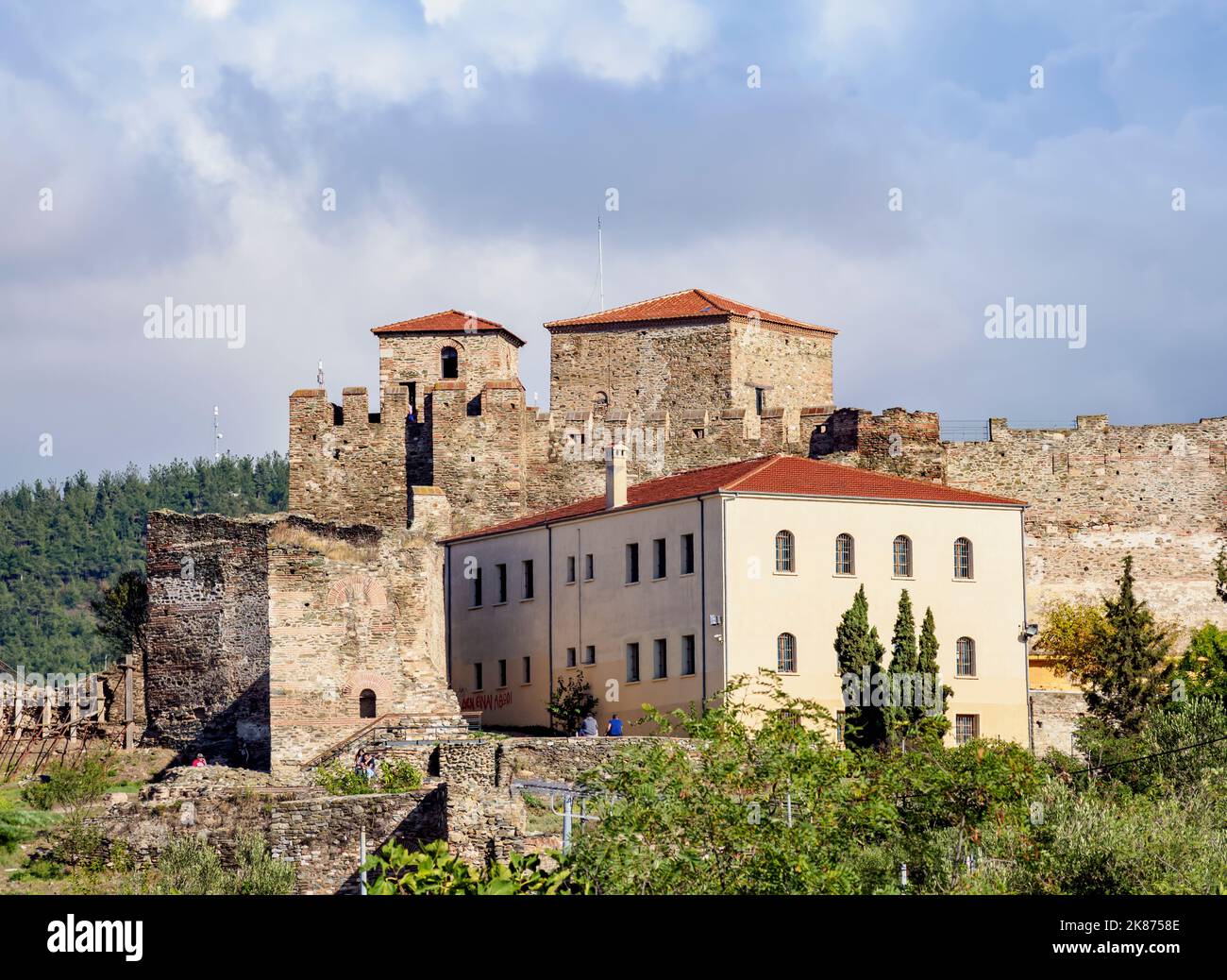 Heptapyrgion of Thessalonica, Seven Towers Citadel, UNESCO World Heritage Site, Thessaloniki, Central Macedonia, Greece, Europe Stock Photo