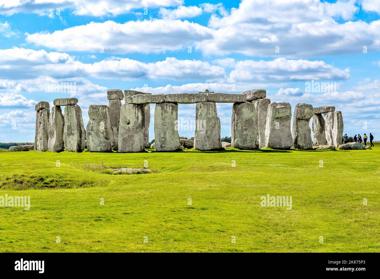 Stonehenge Prehistoric Monument, UNESCO World Heritage Site, near Amesbury, Wiltshire, England, United Kingdom, Europe Stock Photo