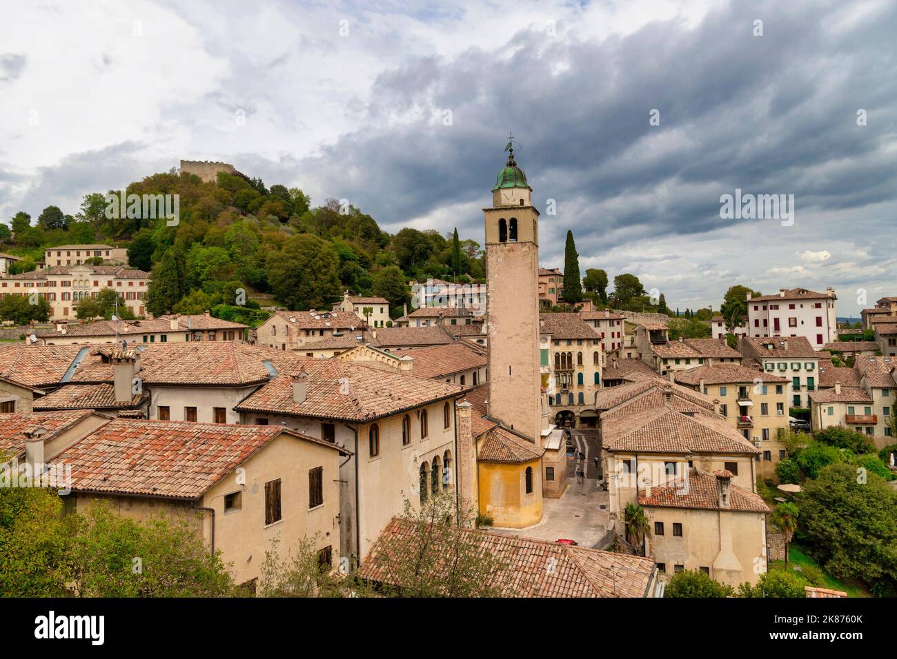 Landscape, Historic center, Asolo, Treviso, Veneto, Italy, Europe Stock Photo