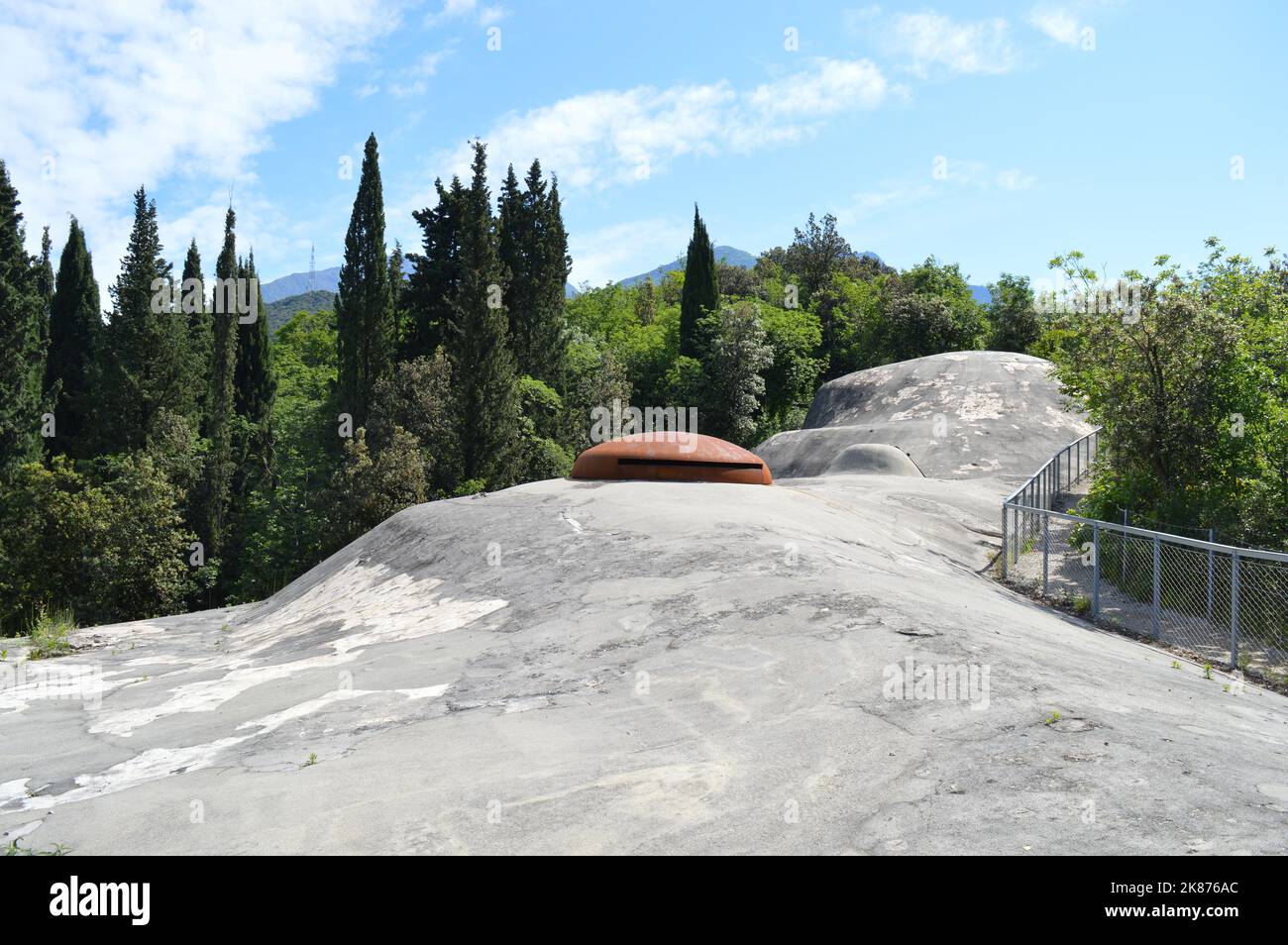 Forte Garda on Monte Brione, Riva del Garda Stock Photo