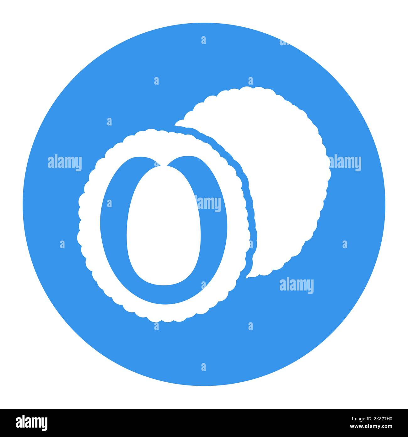 Lychee tropical fruit vector glyph icon. Graph symbol for food and ...