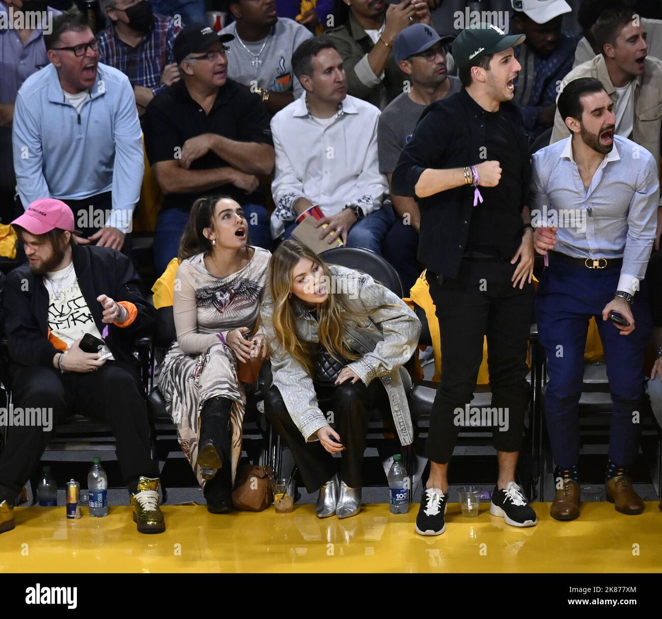 Los Angeles, USA. 20th Oct, 2022. Sommer Ray (2nd-L), an American