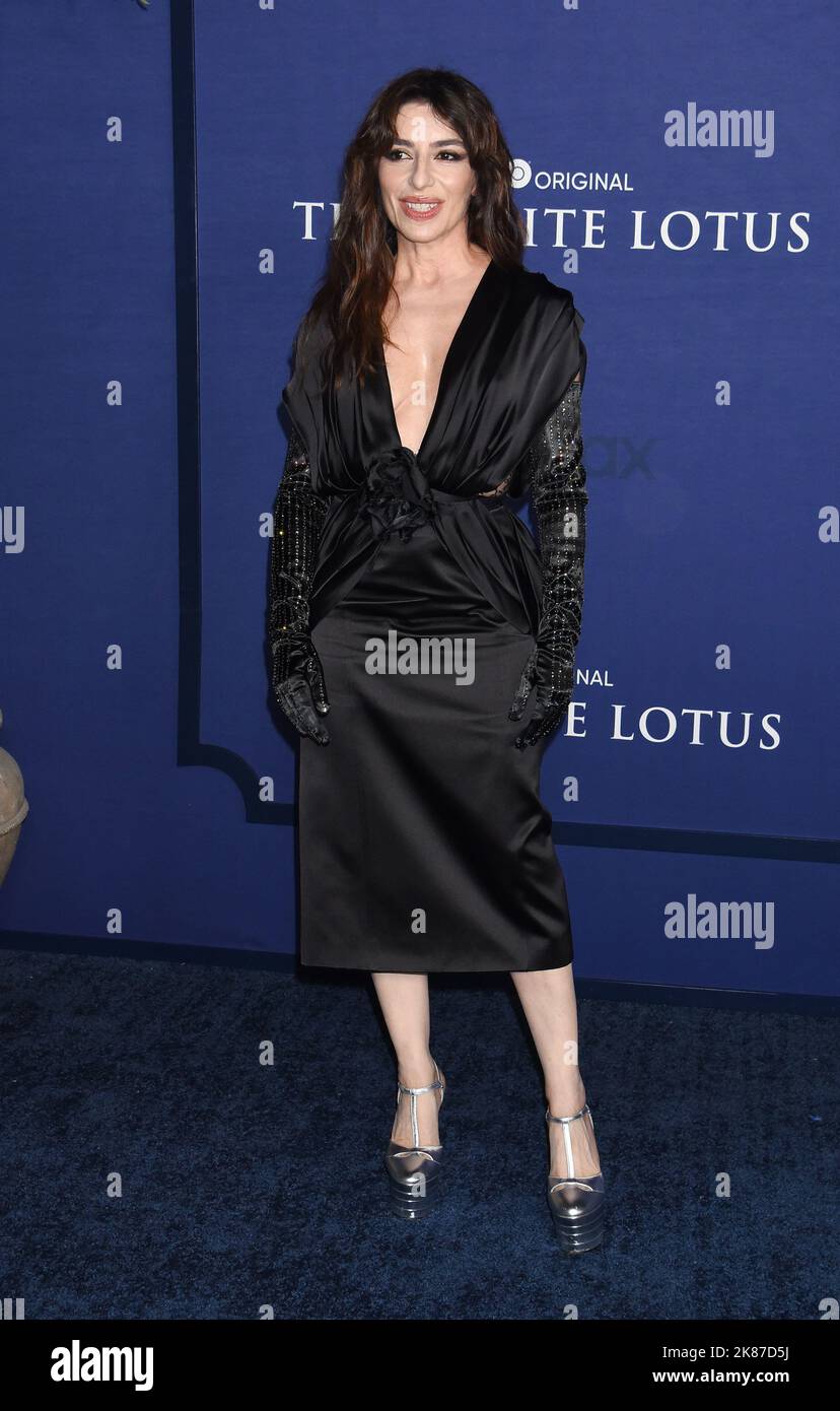 Los Angeles, USA. 20th Oct, 2022. Sabrina Impacciatore arriving at the "The White Lotus" Season