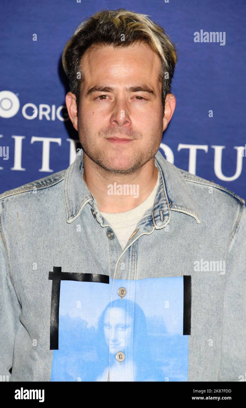 LOS ANGELES, CA - OCTOBER 20: Max Borenstein attends the Los Angeles Season 2 Premiere of HBO Original Series 'The White Lotus' at Goya Studios on Oct Stock Photo